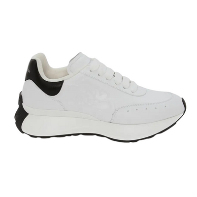 Alexander Mcqueen Oversized Graffiti Sprint Runner ā White Black