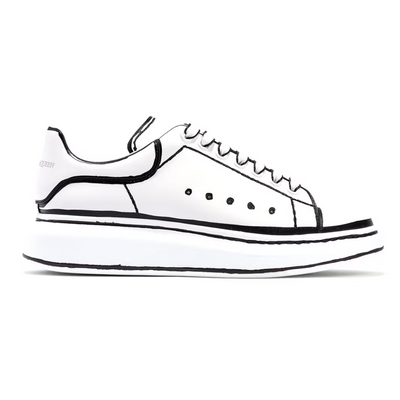 Alexander Mcqueen Oversized ā White Black Outline