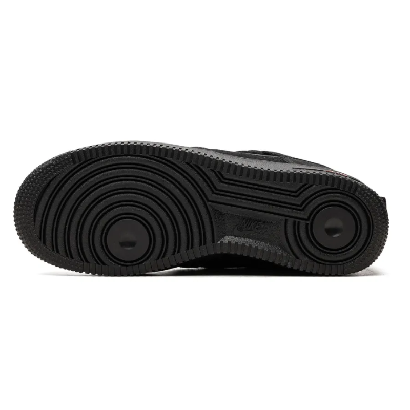Nike Air Force 1 Low Multi-Swoosh Black Crimson
