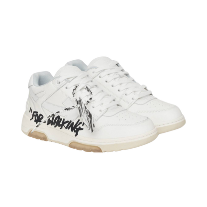 OFF-WHITE Out Of Office OOO low Tops for Walking for – White Black